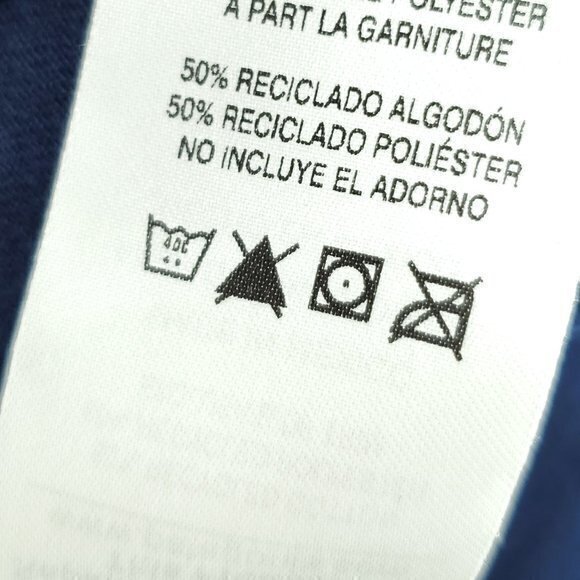 Men's Patagonia Long Sleeve T-Shirt S Blue/Red Logo Sleeve Spellout - Picture 16 of 16